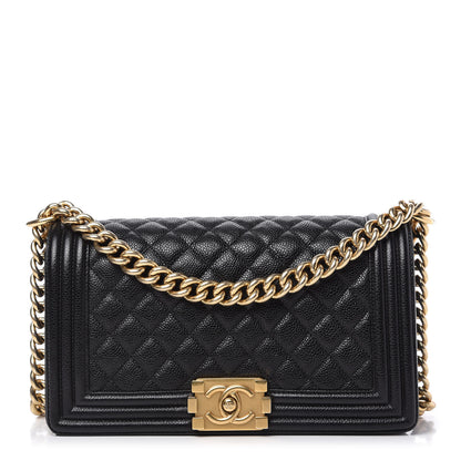 Chanel Caviar Quilted Medium Boy Flap Black 1 of 10