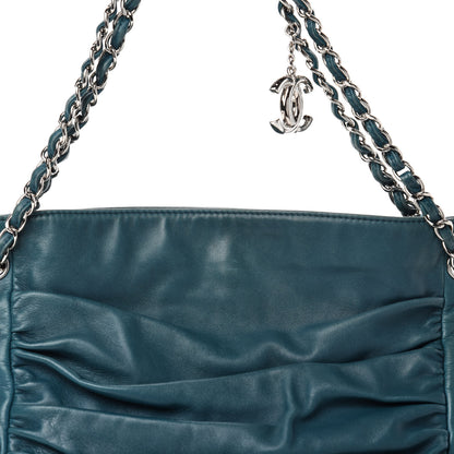 Chanel Lambskin Large Sharpei Shoulder Bag Turquoise 10 of 10