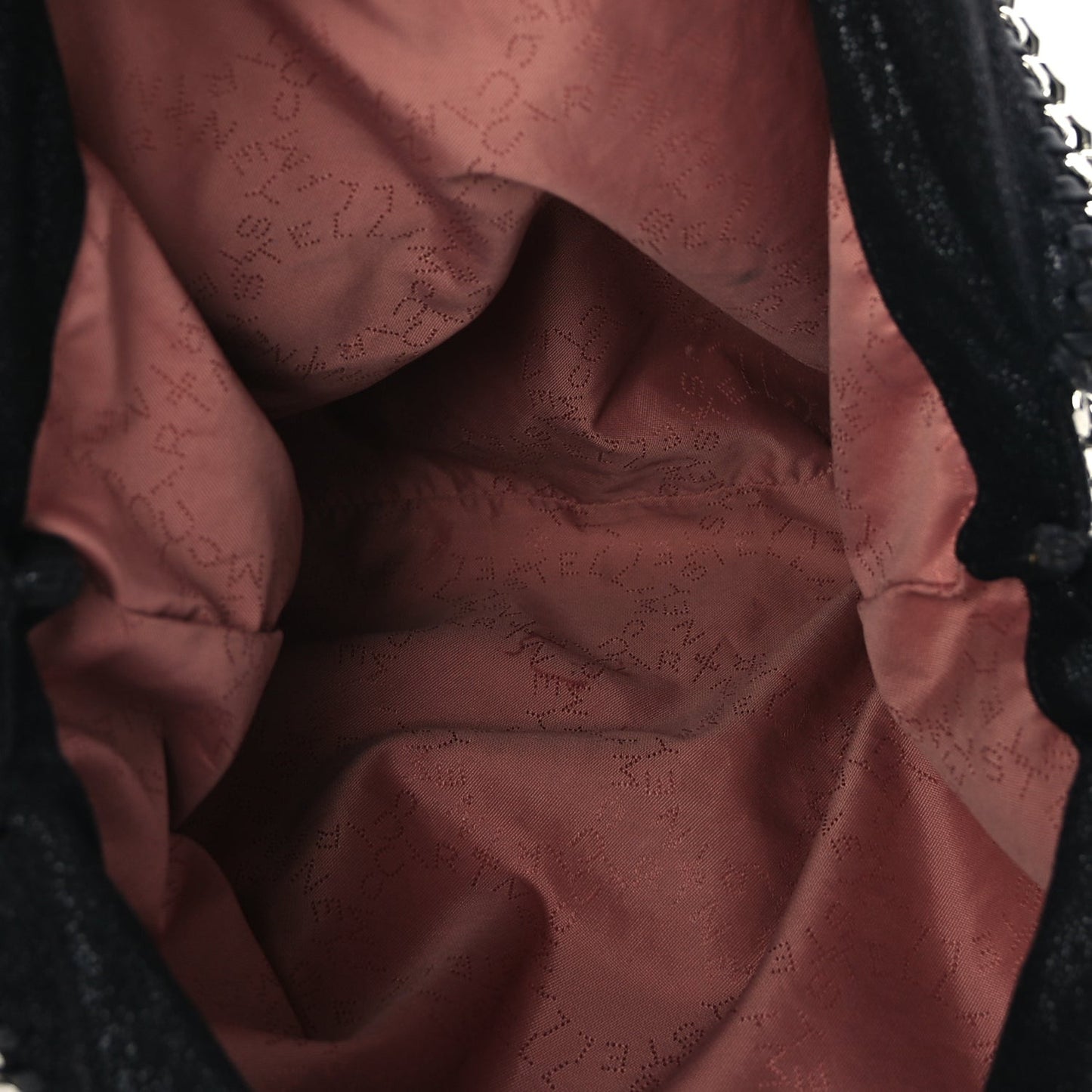 Shaggy Deer Falabella Fold Over Tote Black