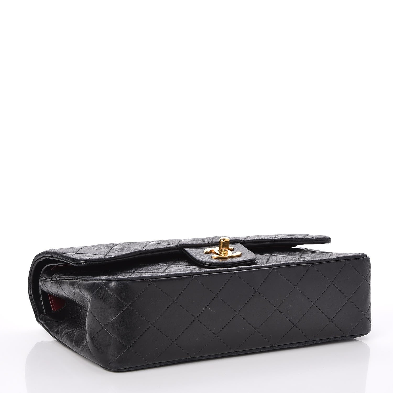 Chanel Lambskin Quilted Medium Double Flap Black 5 of 10