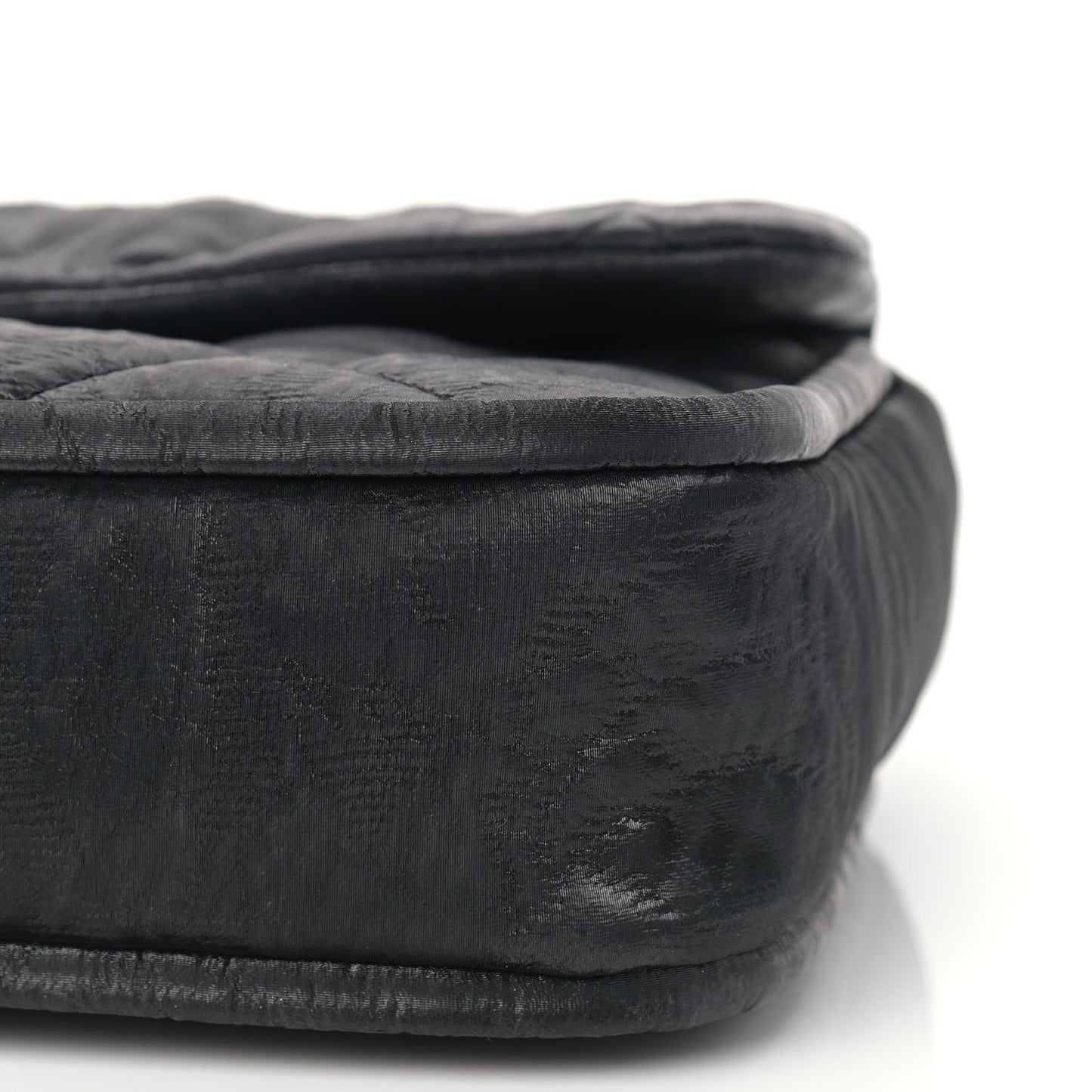 Coated Canvas Quilted Le Marais Flap Black