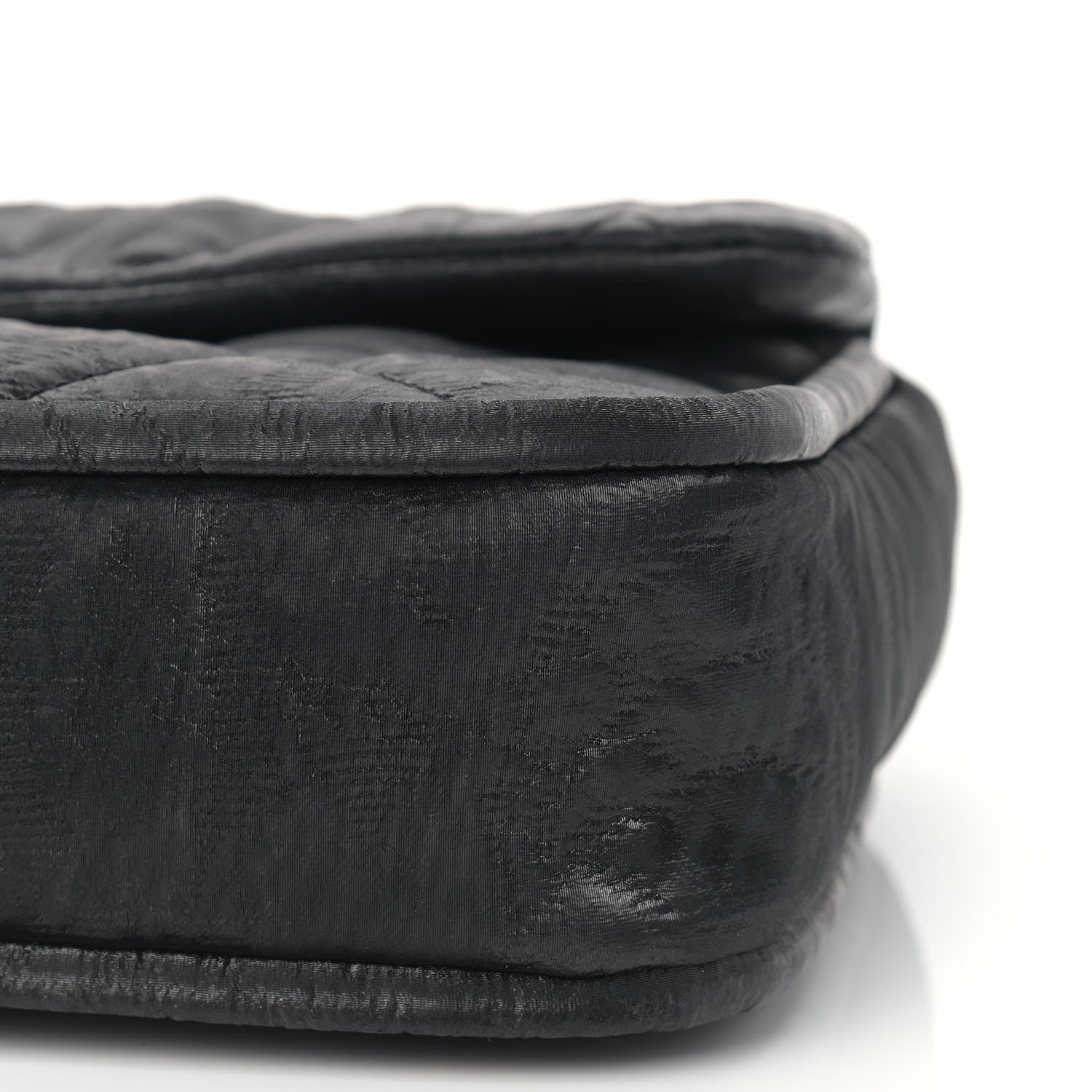 Chanel Coated Canvas Quilted Le Marais Flap Black 9 of 9