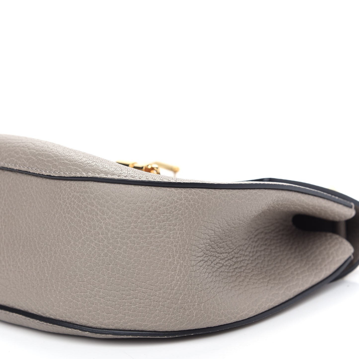 Grained Lambskin Drew Shoulder Bag Motty Grey