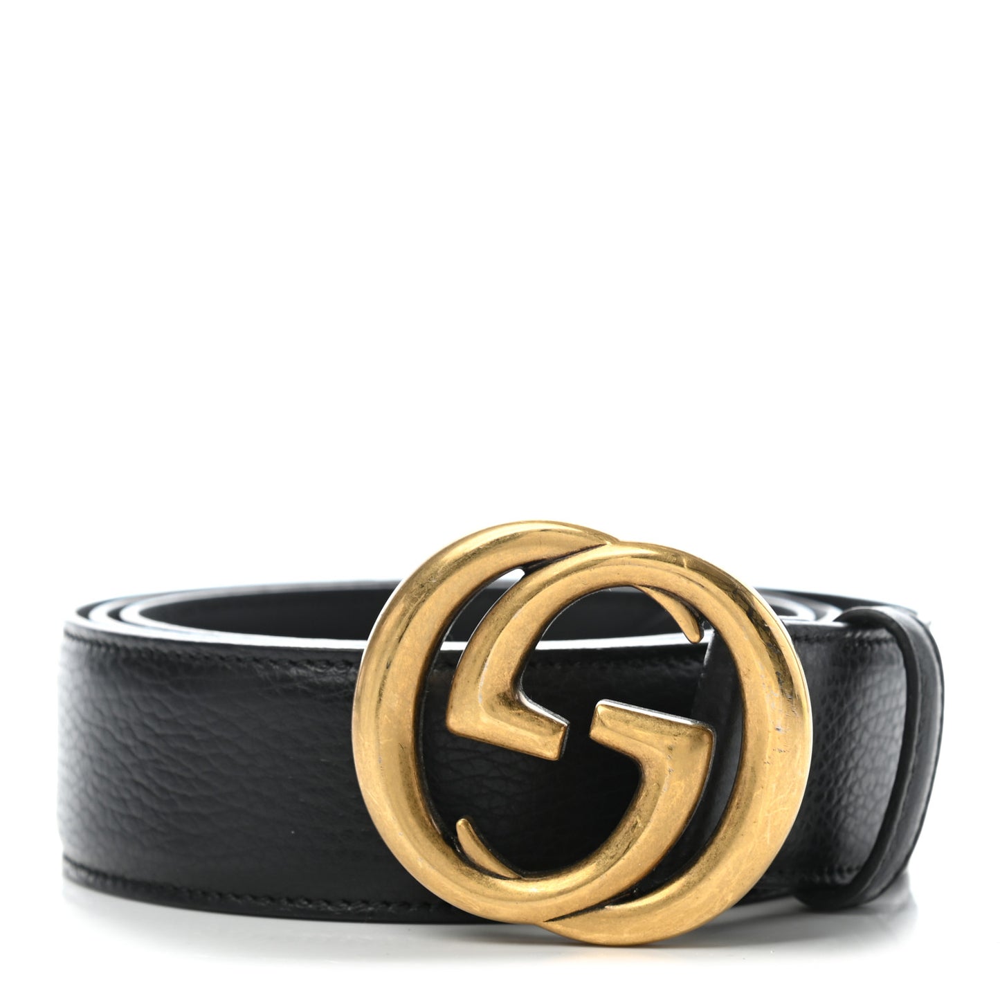 Dollar Calfskin Interlocking G Belt 110 44 Black