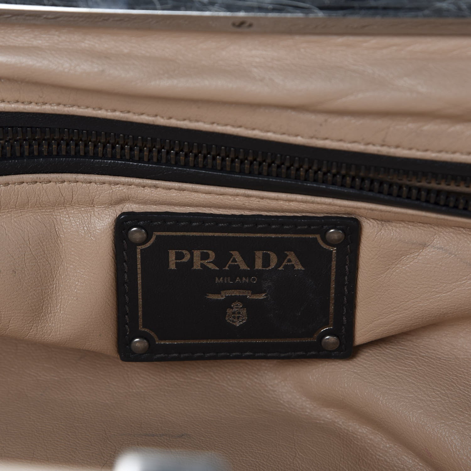 Prada Nappa Antique Tote Black 8 of 9