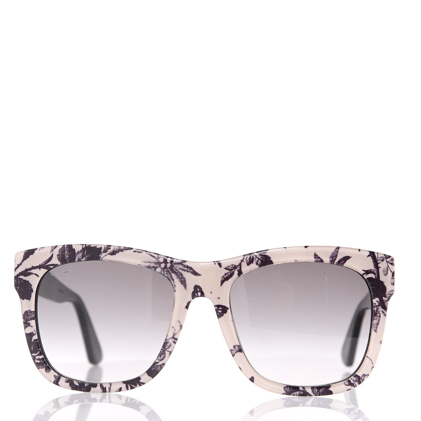 Acetate Herbarium Print Square Frame Sunglasses GG0032S Grey