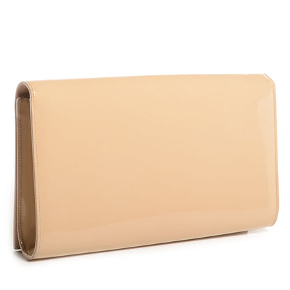 Saint Laurent Patent Belle de Jour Large Clutch Nude 3 of 7