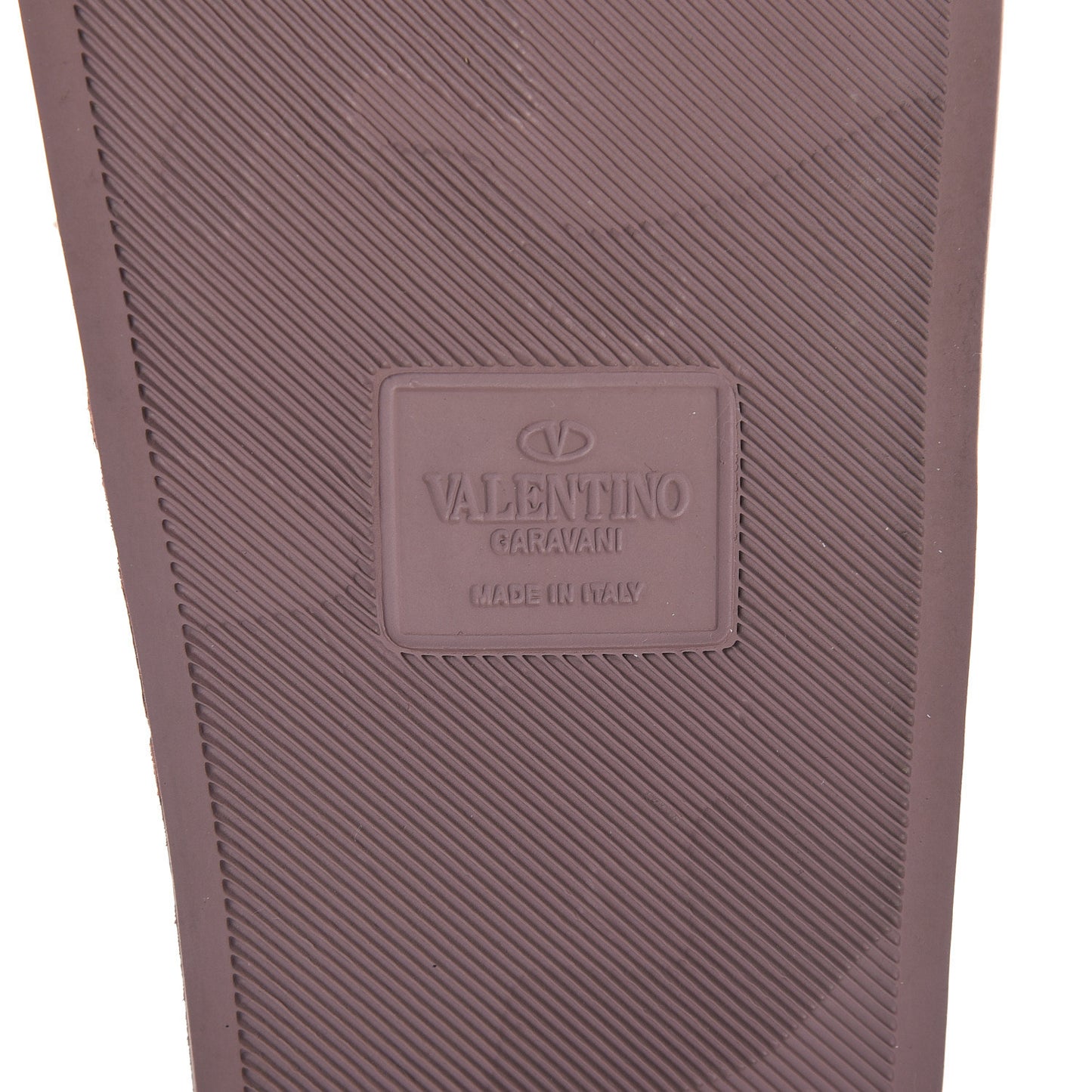 Rubber Rockstud Slide Sandals 39 Poudre