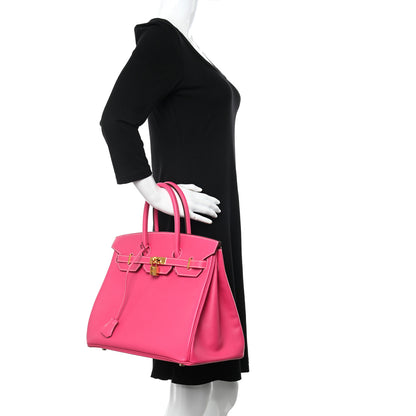Hermes Epsom Birkin 35 Rose Tyrien 2 of 13