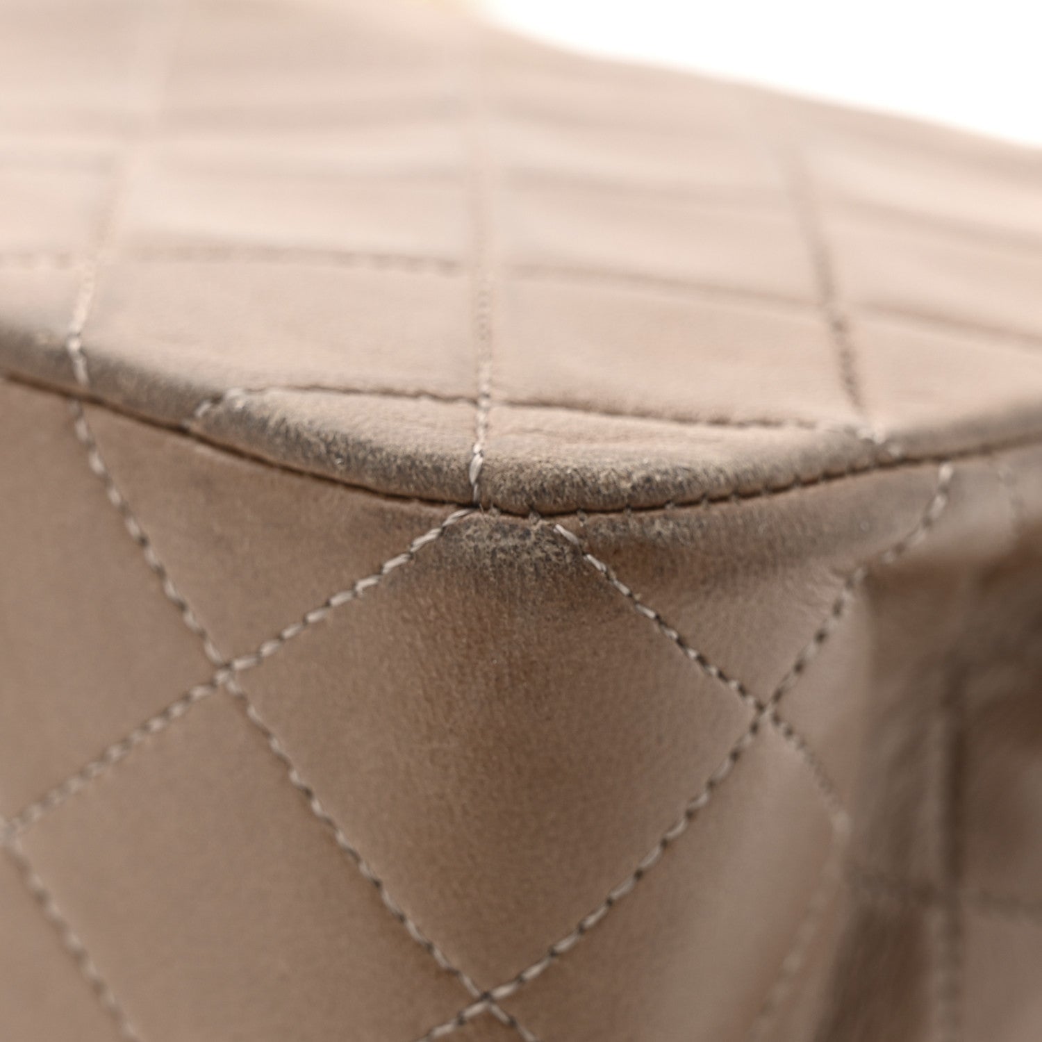 Chanel Lambskin Quilted Medium Single Flap Beige 13 of 27