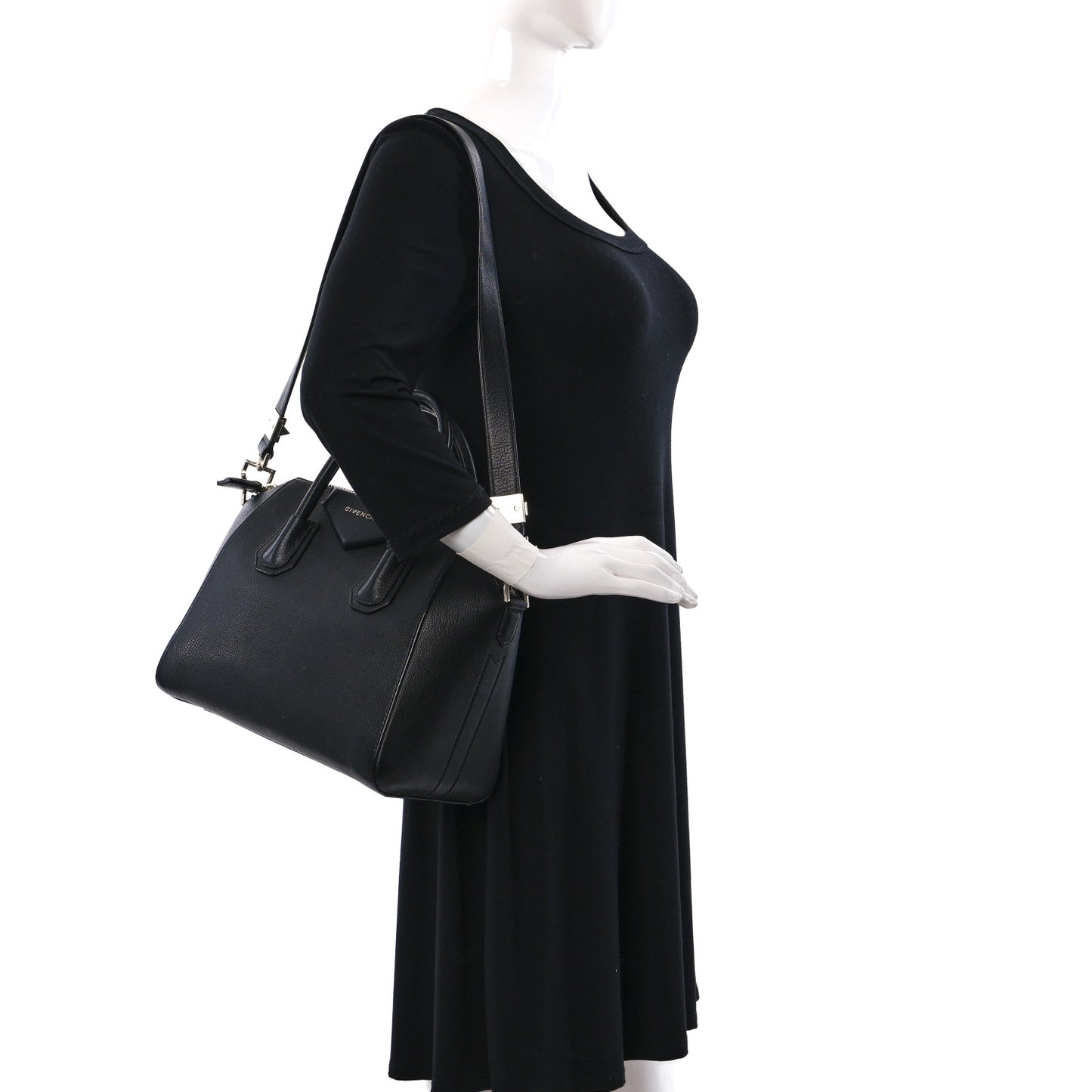 Sugar Goatskin Small Antigona Black