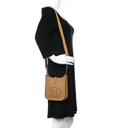 Hermes Taurillon Clemence Evelyne TPM Biscuit 2 of 11