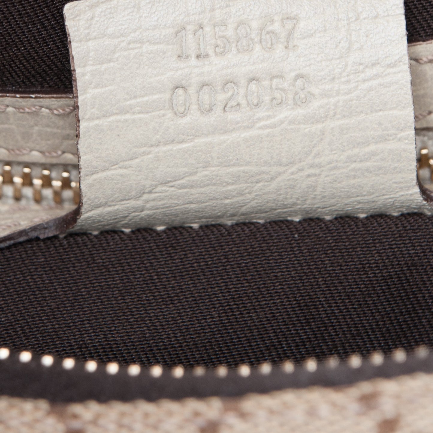 Monogram Medium Horsebit Chain Hobo Off White