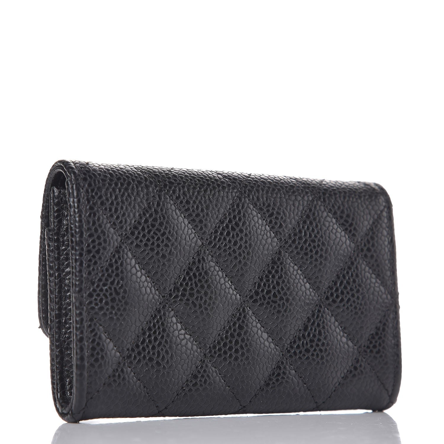 Chanel Caviar Quilted Flap Card Holder Black 3 of 10
