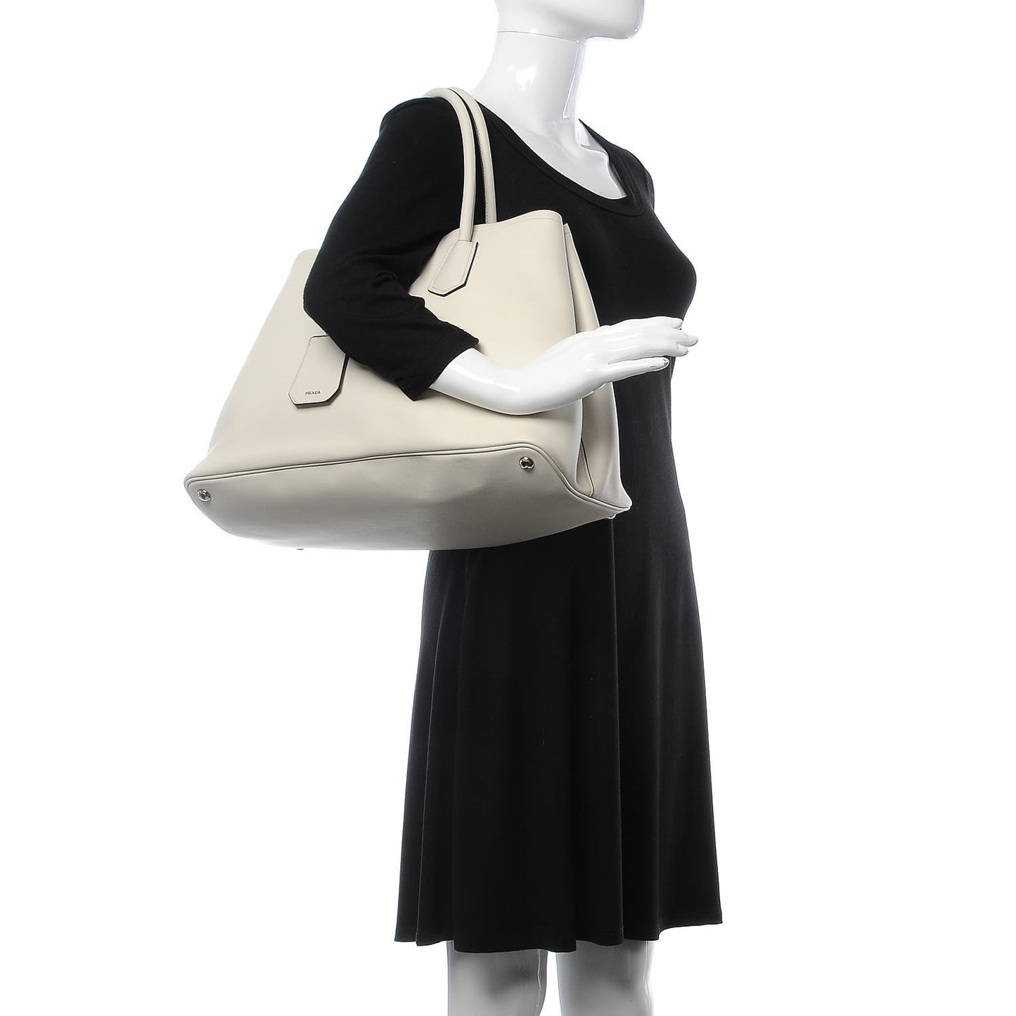 City Calf Large Double Bag Talco