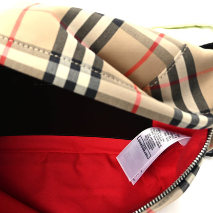 Burberry Nylon Vintage Check Medium Sonny Bum Bag Archive  Beige Black 4 of 8