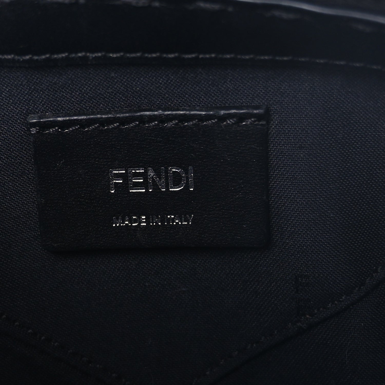 Fendi Recycled Fabric Jacquard Vitello Astro FF 1974 Mini Suitcase Bag Asfalto Black 5 of 8