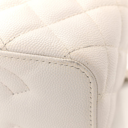 Chanel Caviar Quilted Small Vanity Case With Chain White 11 of 14