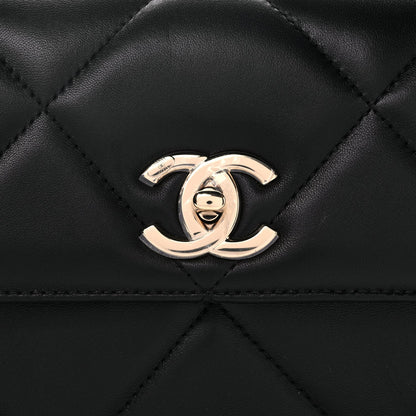 Chanel Lambskin Quilted Small Trendy CC Dual Handle Flap Bag Black 7 of 8