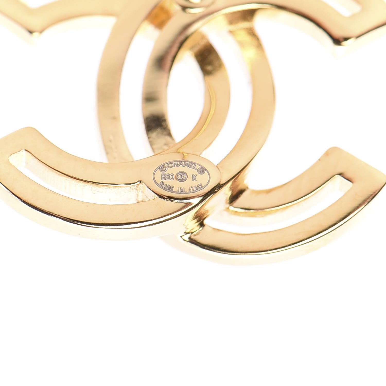 Chanel Metal Obazine CC Earrings Gold 3 of 4