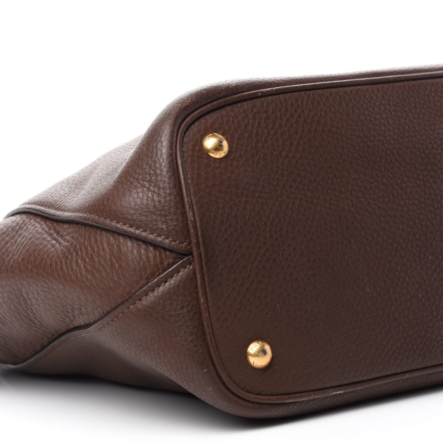 Prada Vitello Daino Shopping Tote Bruciato 12 of 23