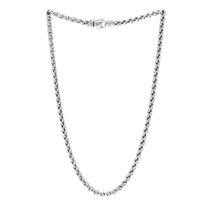 David Yurman Sterling Silver 4mm Wheat Chain Necklace 3 of 5
