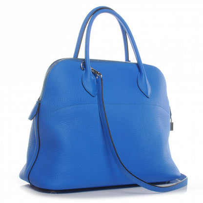 Hermes Taurillon Clemence Bolide 35 Bleu Hydra 3 of 8