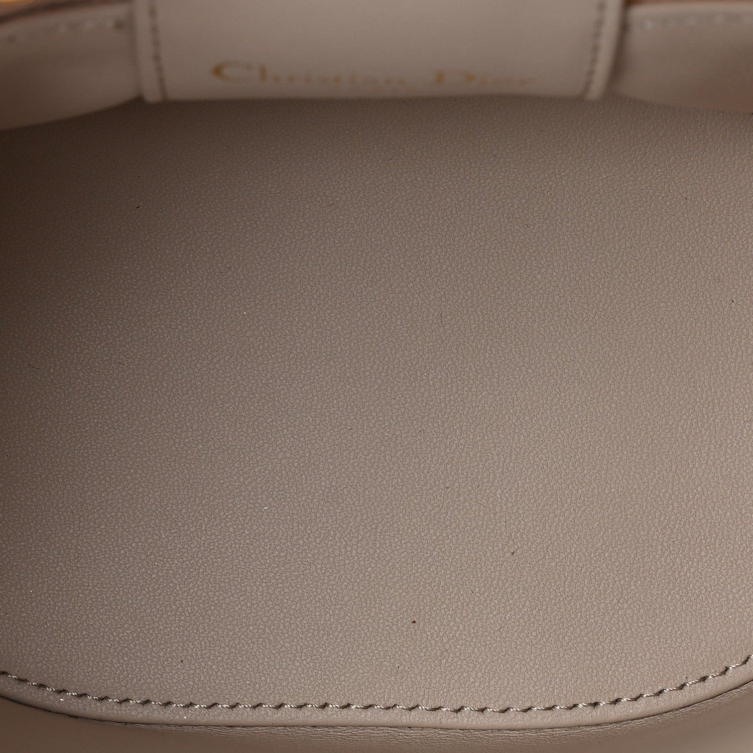 Christian Dior Lambskin Signature CD Vanity Case Caramel Beige 5 of 8