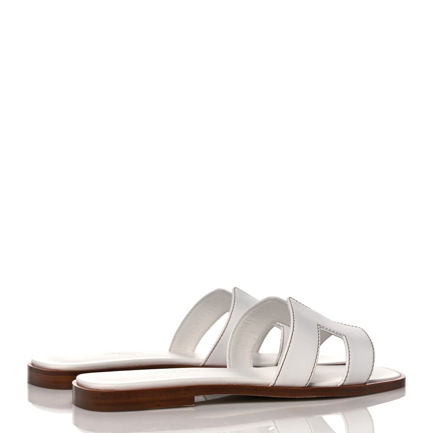 Box Calfskin Oran Sandals 35.5 White