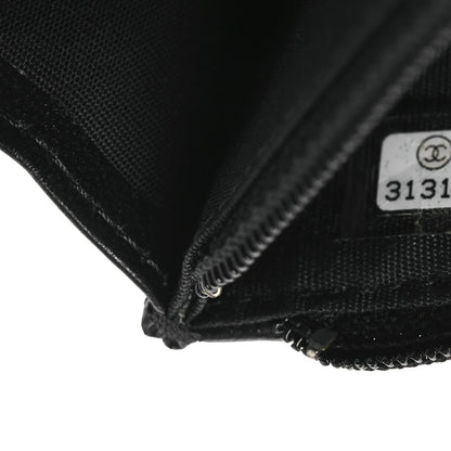 Chanel Lambskin Quilted Mini Camellia Bow Wallet On Chain WOC Black 7 of 7