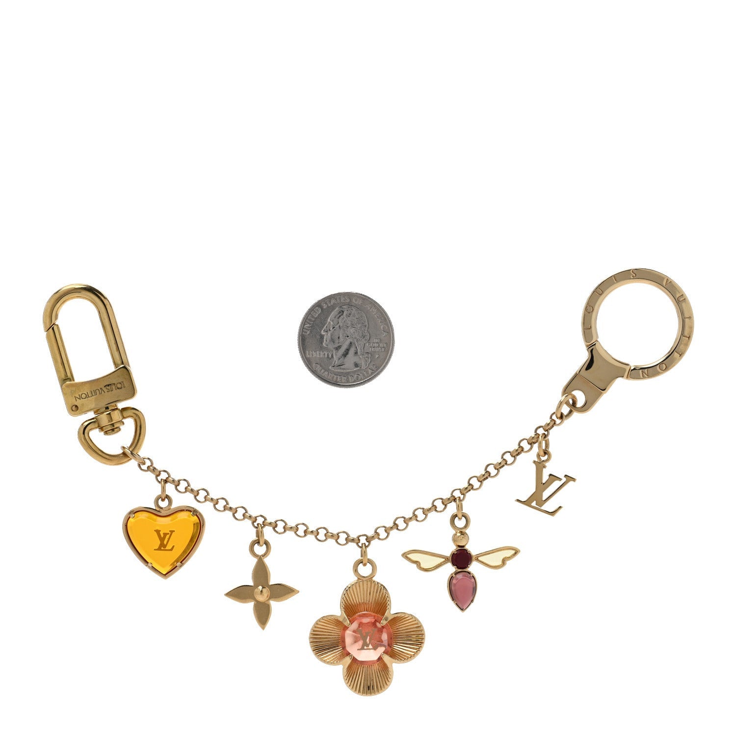 Louis Vuitton Bee Flower Chain Key Charm 2 of 4