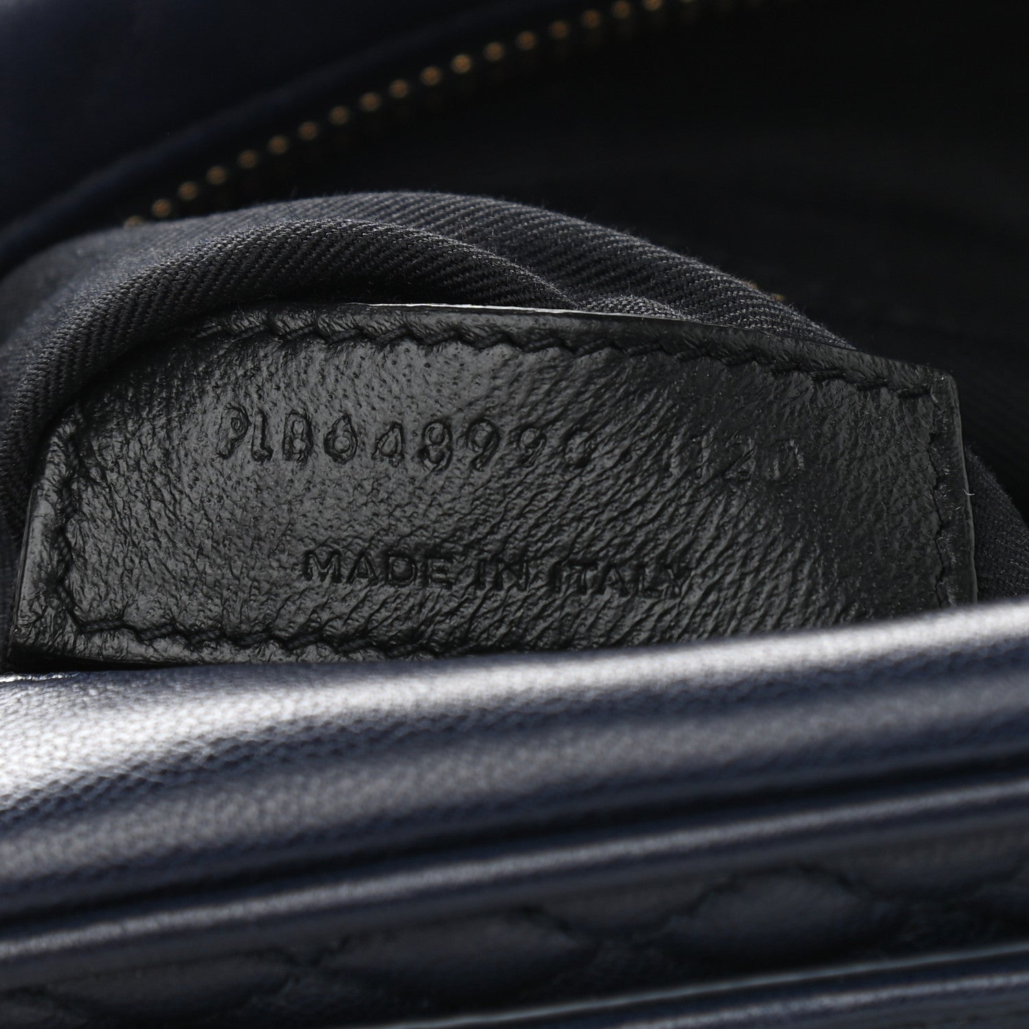 Saint Laurent Lambskin Quilted Victoire Camera Bag Deep Marine 7 of 11
