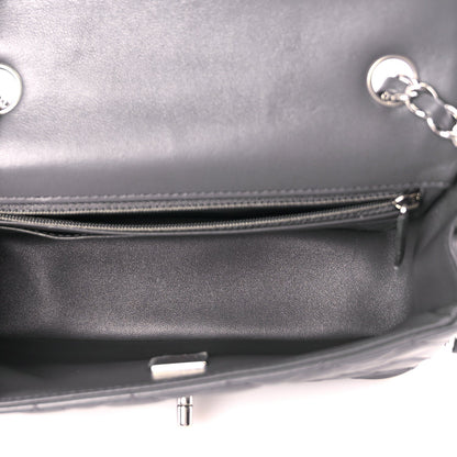 Chanel Lambskin Quilted Mini Rectangular Flap Dark Grey 4 of 9