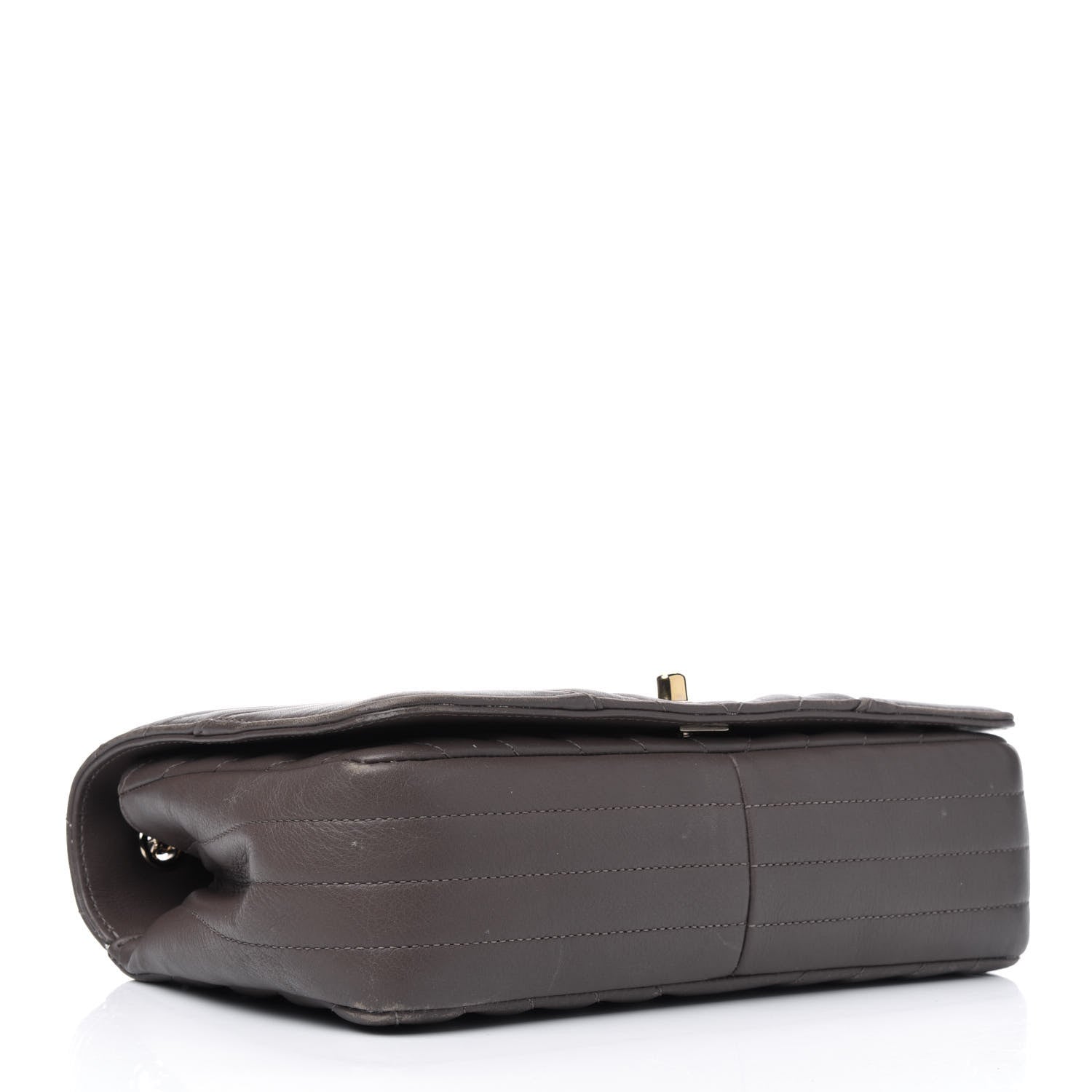 Chanel Calfskin Chevron Quilted Small Statement Flap Khaki 3 of 20