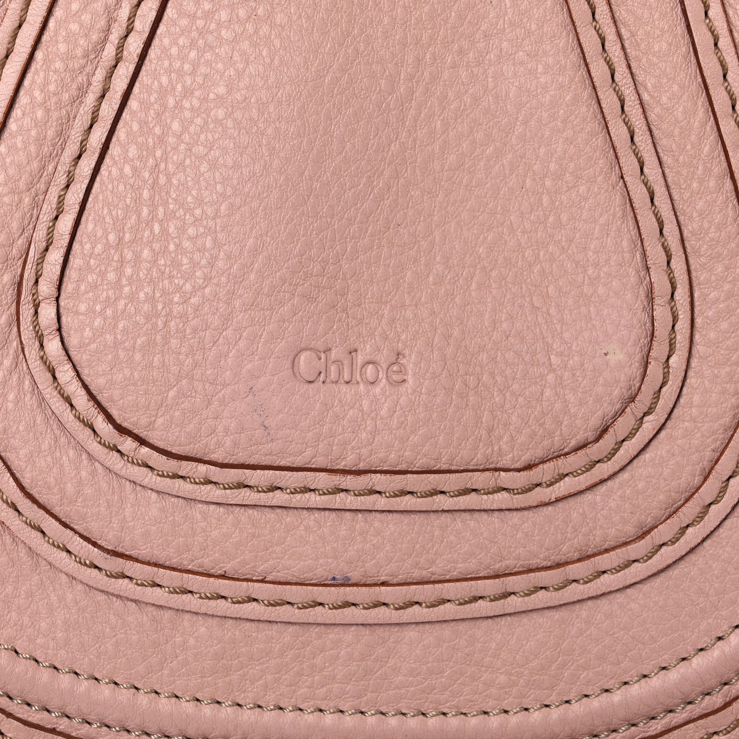 Calfskin Medium Marcie Round Zip Crossbody Blush Nude