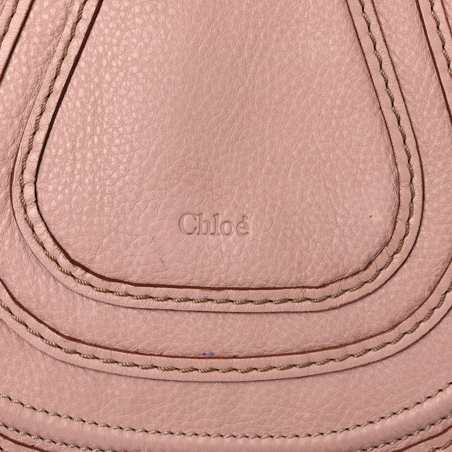 Chloe Calfskin Medium Marcie Round Zip Crossbody Blush Nude 19 of 24