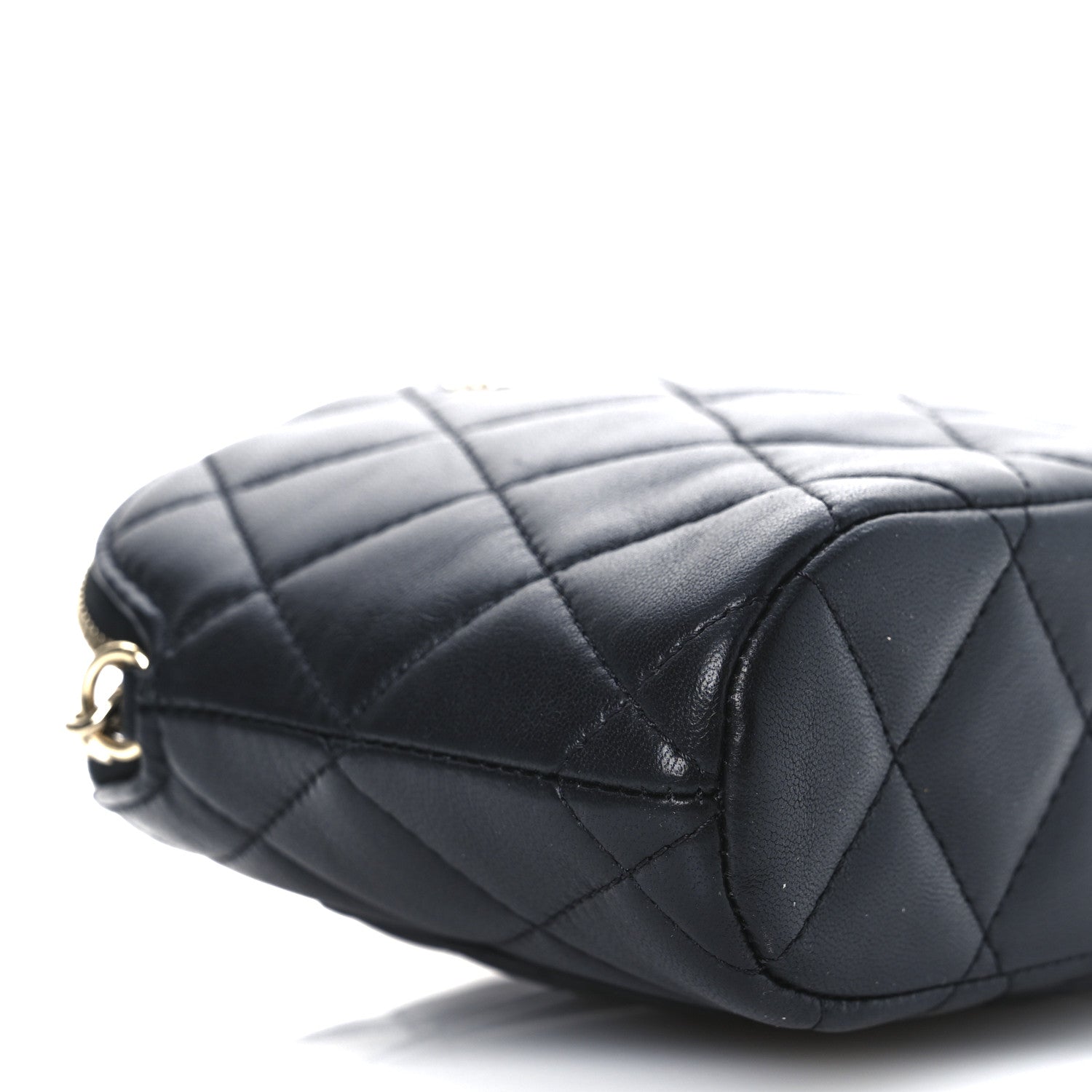Chanel Lambskin Quilted Classic Clutch With Chain Black 9 of 10