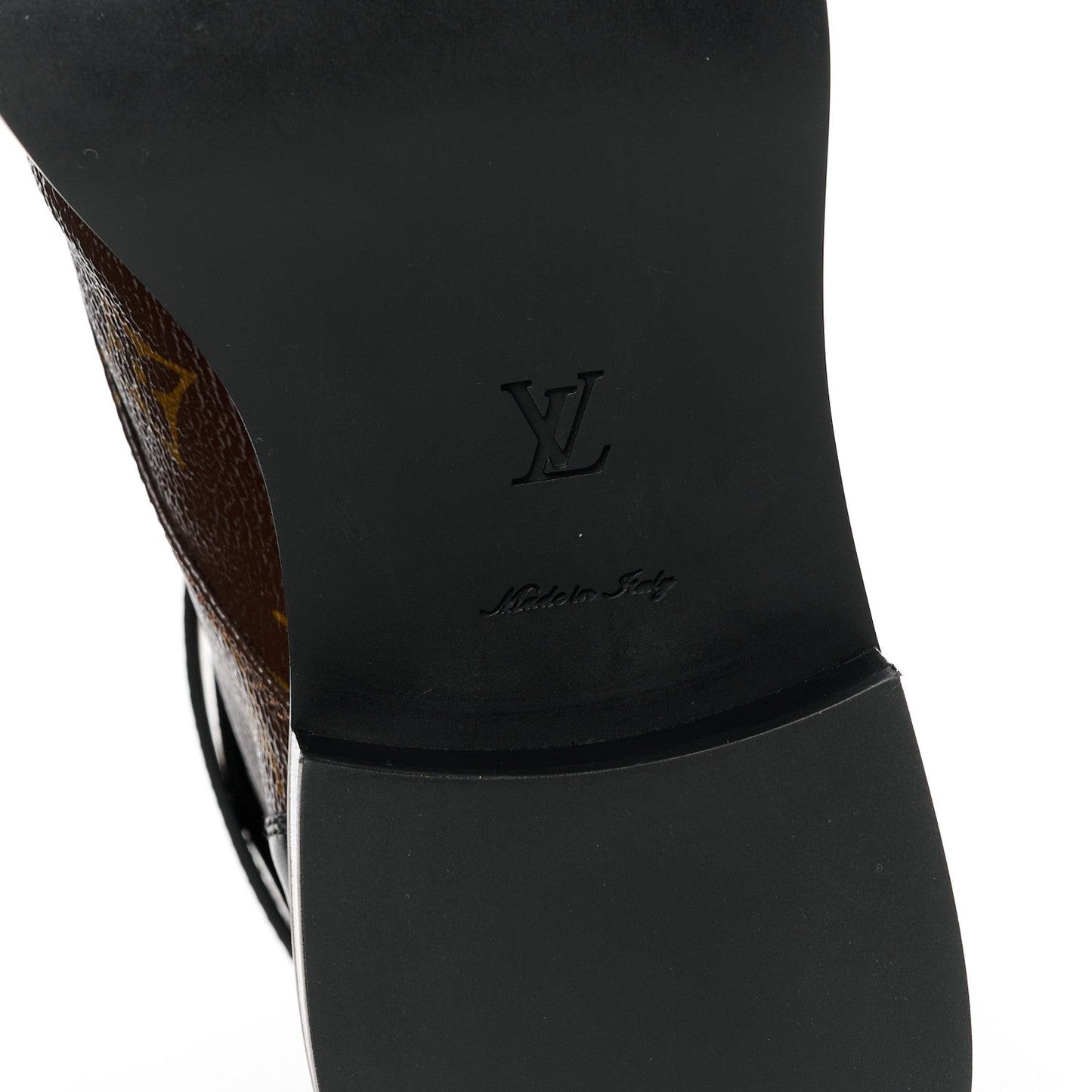 Calfskin Monogram Wonderland Flat Ranger Boots 37 Black