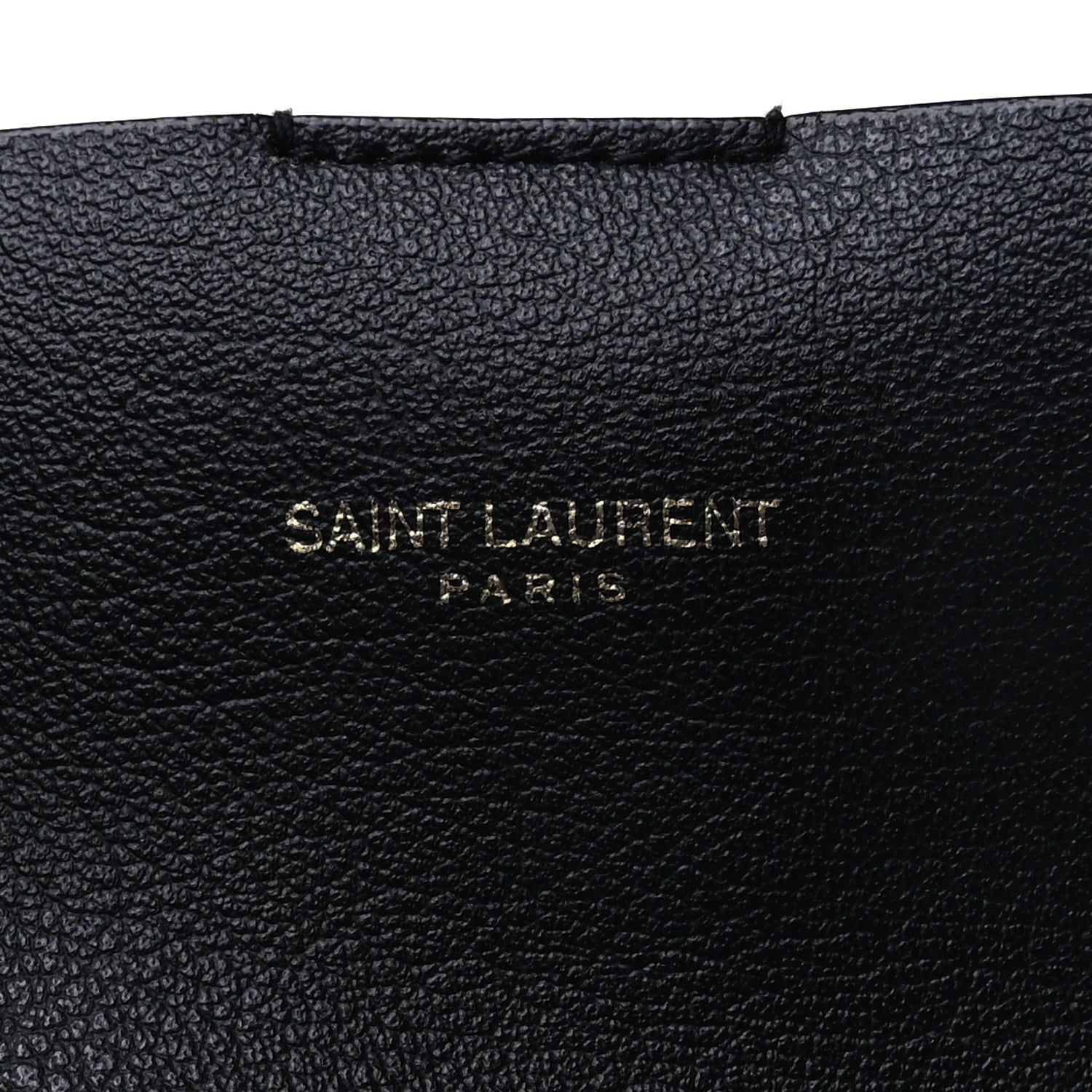Saint Laurent Calfskin Large Shopping Tote Black 6 of 9