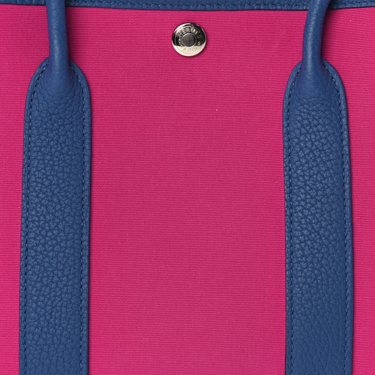 Hermes Toile Officier Negonda Garden Party Tote 30 TPM Magnolia Bleu Agate 6 of 8
