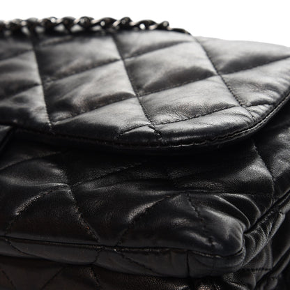 Chanel Lambskin Quilted 3 Accordion Flap Bag Black 12 of 12