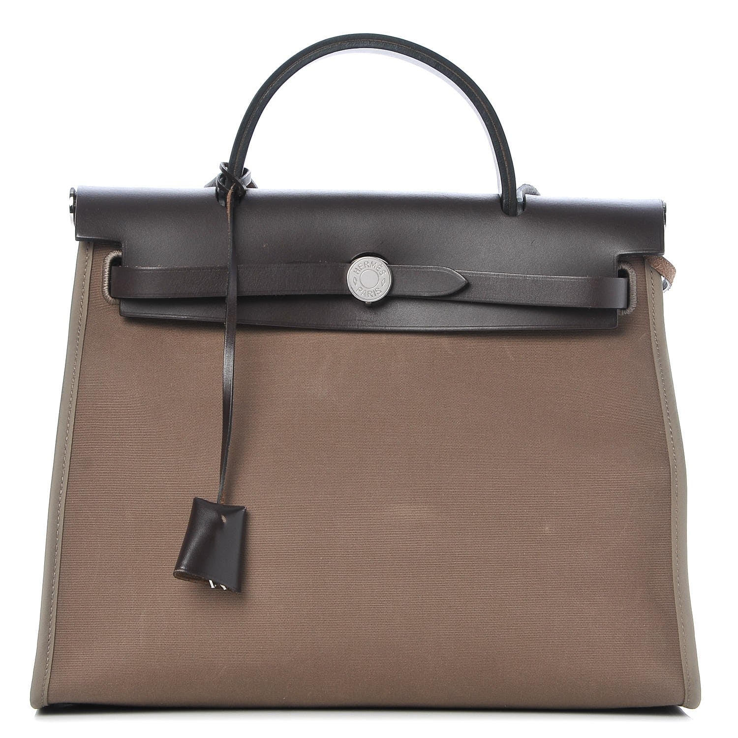 Hermes Vache Hunter Toile Herbag Zip 31 PM Etoupe Ebene 1 of 16