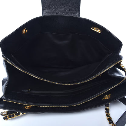 Chanel Caviar XL Weekender Bag Black 5 of 9