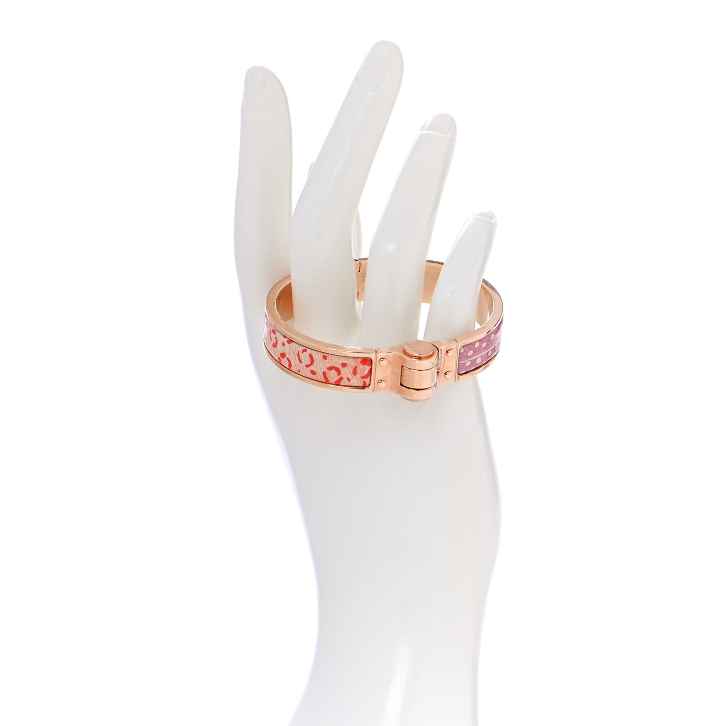 Enamel Printed Narrow Baobab Cat Hinged Bracelet S Graffitis Craft