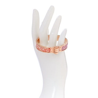 Hermes Enamel Printed Narrow Baobab Cat Hinged Bracelet S Graffitis Craft 2 of 5