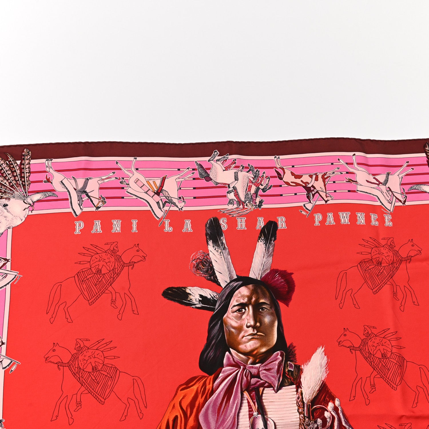 Hermes Silk Pani La Shar Pawnee Scarf 90 5 of 5