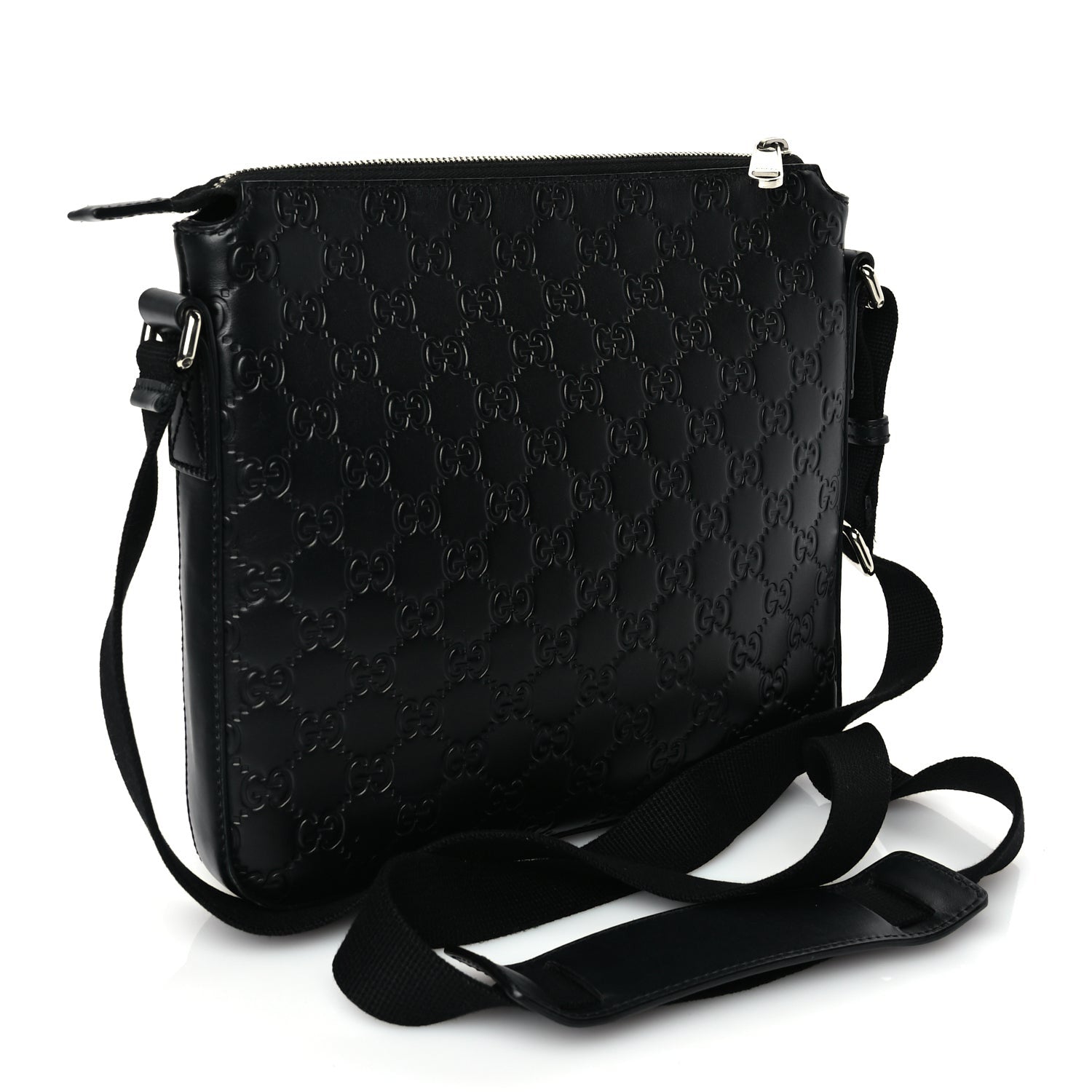 Gucci ssima Signature Small Messenger Bag Black 3 of 16