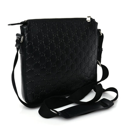 Gucci ssima Signature Small Messenger Bag Black 3 of 16