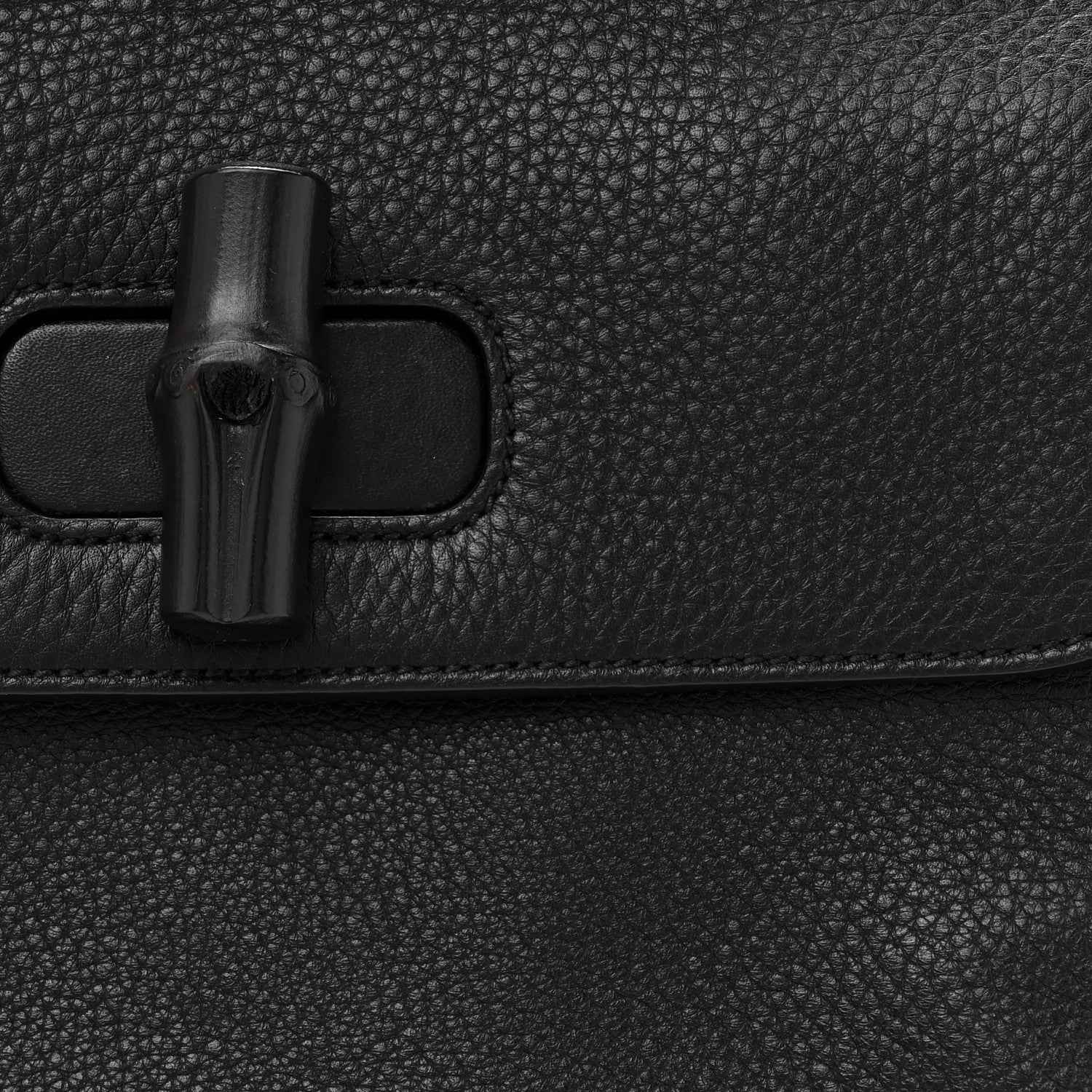 Gucci Cellarius Calfskin Small Bamboo Daily Top Handle Bag Black 7 of 9