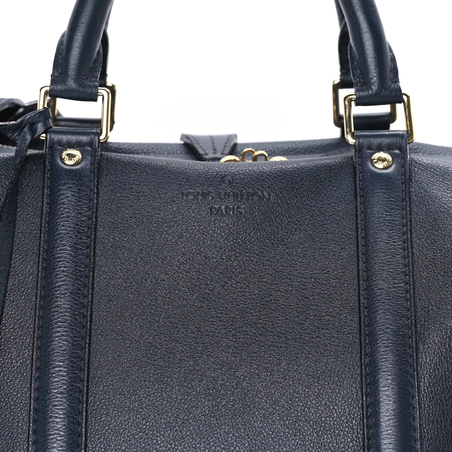 Louis Vuitton Calfskin Sofia Coppola SC Bag MM Blue 6 of 7